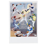 Tom Seaver + 4 Signatures Signed Unframed 11x14 CY Young Legacy MLB Photo