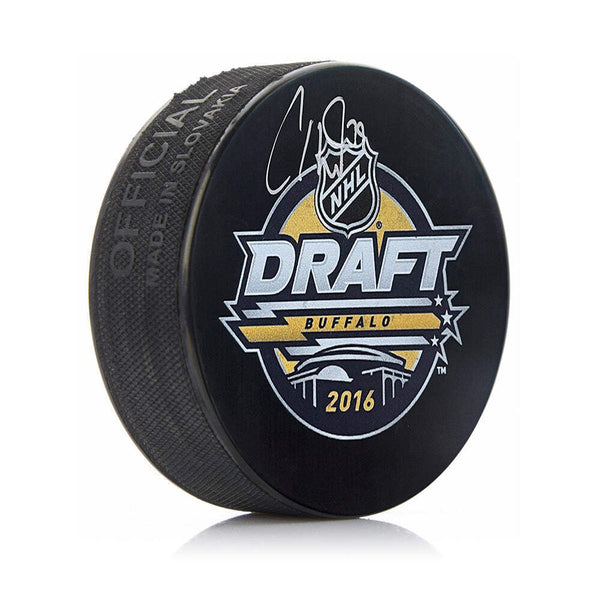 Carter Hart Vegas Golden Knights Autographed Signed 2016 Hockey Draft Puck JSA