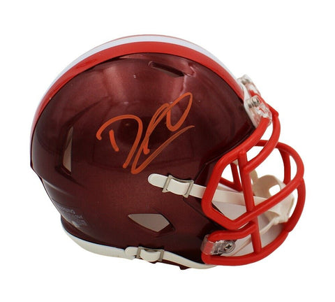 David Njoku Signed Cleveland Browns Speed Flash NFL Mini Helmet