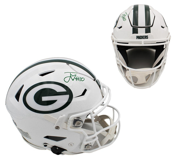 Jordan Love Signed Green Bay Packers Speed Flex Authentic Alternate White Helmet