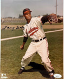 Larry Doby Autographed Cleveland Indians 8x10 Photo JSA COA