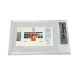 Zinedine Zidane Signed 2016 Champions League Managerial Debut Ticket - BGS AUTH