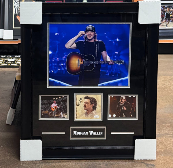Morgan Wallen Signed Autographed "I'm The Problem" CD Cover Framed JSA