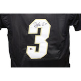 Dylan Edwards Autographed/Signed Black College Style Jersey BAS 42734