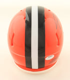 Joe Thomas Signed Browns Speed Mini Helmet (Schwartz) 10xPro Bowl Off. Tackle