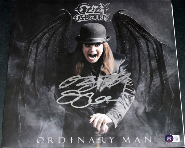 OZZY OSBOURNE SIGNED AUTOGRAPHED ORDINARY MAN VINYL ALBUM LP BECKETT