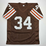 Autographed/Signed Greg Pruitt Cleveland Brown Football Jersey JSA COA