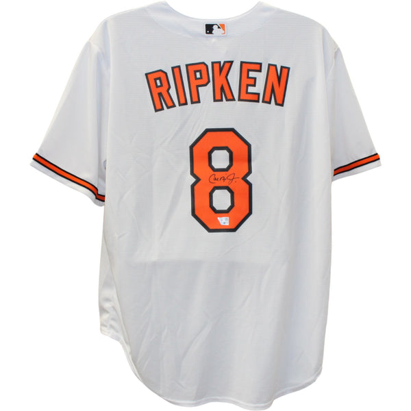 Cal Ripken Signed Baltimore Orioles Nike White Replica XL Jersey Fanatics 51167