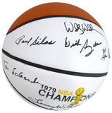 1978-79 NBA CHAMP SUPERSONICS AUTOGRAPHED BASKETBALL 9 SIGS "HOF" MCS 145852