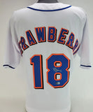 Darryl Strawberry Signed Mets Jersey (Beckett) 3xNew York World Series Champion