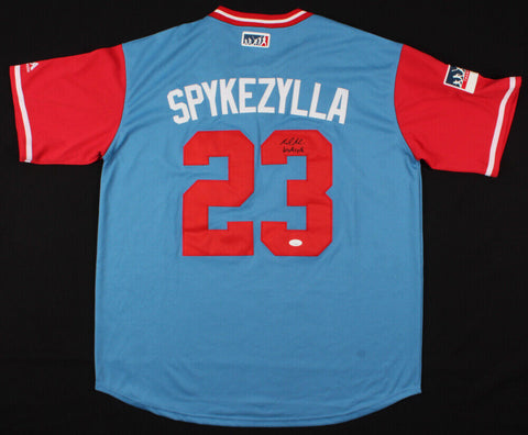 Mike Minor Signed Texas Rangers Player's Weekend Jersey Inscribed "Spykezylla"