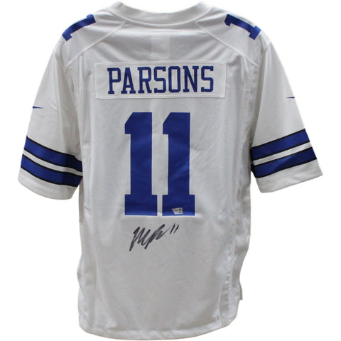Micah Parsons Signed Dallas Cowboys Nike White Jersey FAN 45435