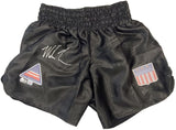 Mike Tyson Autographed Signed Black Boxing Trunks Beckett BAS
