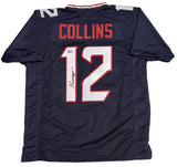 Nico Collins of the Houston Texans Autographed Navy Blue Custom Jersey Beckett