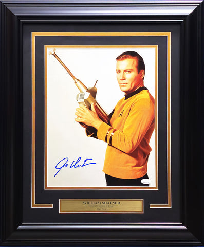 WILLIAM SHATNER AUTOGRAPHED FRAMED 11X14 PHOTO STAR TREK JSA STOCK #223764