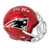 Vince Wilfork New England Patriots Signed Flash Mini Helmet Patriots Alumni COA