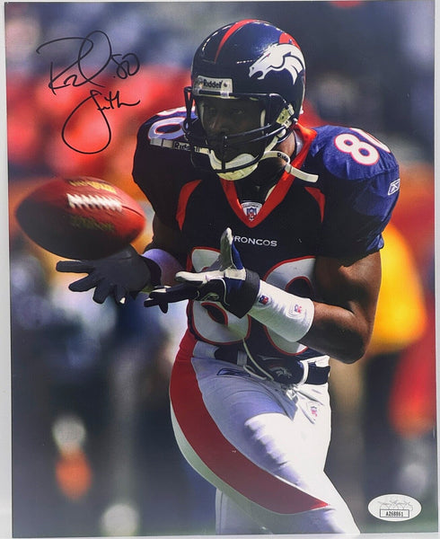 Rod Smith Denver Broncos Autographed 8x10 Photograph (James Spence COA)