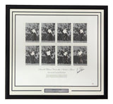 Arnold Palmer Signed Framed 1960 US Open Driving The Green Litho PSA/DNA LOA