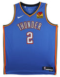 Thunder Shai Gilgeous-Alexander Signed Blue Nike Icon Ed. Jersey PSA #AQ71734