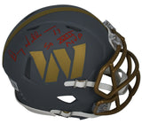 Doug Williams Autographed "SB XIII MVP" Commanders Slate Mini Helmet Beckett