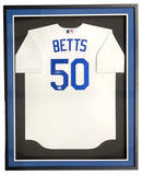 Mookie Betts Signed Framed Los Angeles Dodgers Nike Replica Baseball Jersey JSA
