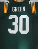 Packers AHMAN GREEN Signed Custom Green Replica Jersey AUTO - Leading Rusher