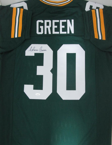 Packers AHMAN GREEN Signed Custom Green Replica Jersey AUTO - Leading Rusher