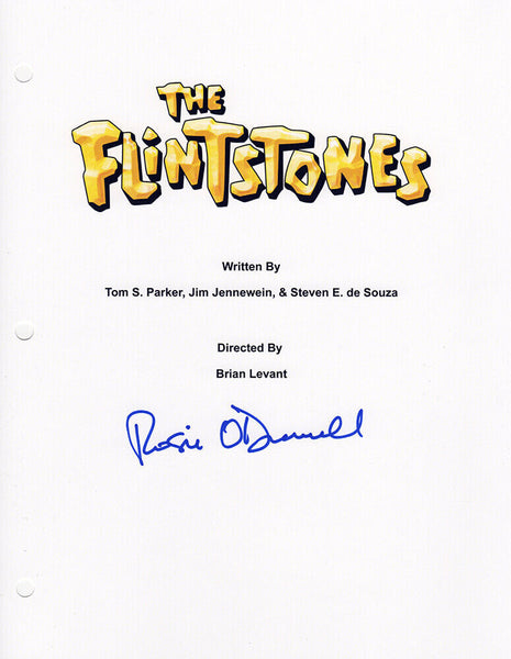 Rosie O'Donnell Signed The Flintstones Movie Script Cover Page - (SCHWARTZ COA)