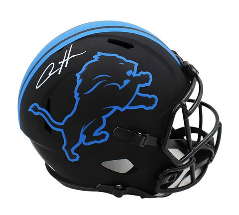 Aidan Hutchinson Signed Detroit Lions Speed Full Size Eclipse NFL Helmet