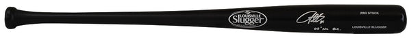 Derrek Lee Signed Louisville Slugger Black Pro Baseball Bat w/05 NL BC -(SS COA)