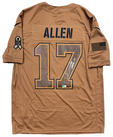 Josh Allen Buffalo Bills Signed Nike Salute To Service Jersey Beckett BAS