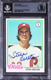 Phillies Steve Carlton Authentic Signed 1978 Topps #540 Card BAS Slabbed