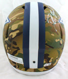Deion Sanders Autographed Cowboys F/S Camo Speed Helmet-Beckett W Hologram