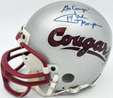 Jack Thompson Autographed WSU Cougars Mini Helmet Go Cougs! Beckett BS30087