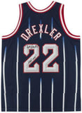 Clyde Drexler Houston Rockets Signed 1995-96 Mitchell & Ness Jersey w/Ins