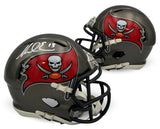 Mike Evans Autographed Tampa Bay Buccaneers Football Mini Helmet Beckett