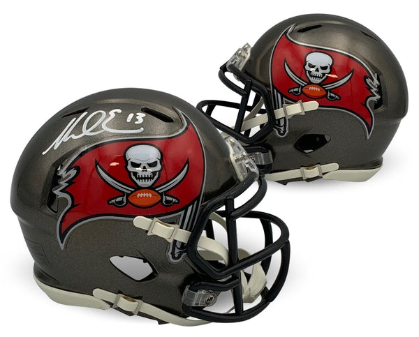 Mike Evans Autographed Tampa Bay Buccaneers Football Mini Helmet Beckett