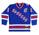 Mark Messier Signed New York Rangers Mithcell & Ness Blue 1993 NHL Jersey