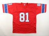 Russ Francis Signed New England Patriots Jersey Inscribed "Aloha" (JSA COA) T.E.