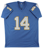 Dan Fouts Authentic Signed Powder Blue Pro Style Jersey BAS Witnessed