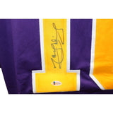 Marcell Dionne Autographed/Signed Pro Style Jersey Purple Beckett 43476