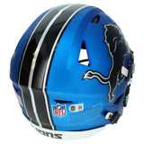 Calvin Johnson Autographed Detroit Lions Blue Alternate Speedflex Helmet Beckett