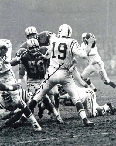 Joe Schmidt Autographed Signed 8x10 Photo Detroit Lions SKU #245893