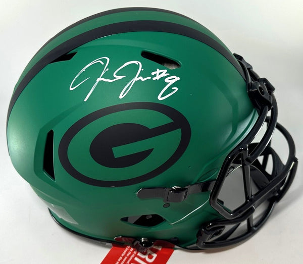 Packers JOSH JACOBS Signed Full Size RAVE Authentic Speed Helmet AUTO - BAS