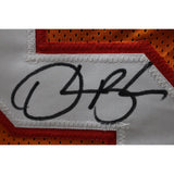 Derrick Brooks Autographed/Signed Pro Style Orange XL Jersey Beckett 40270