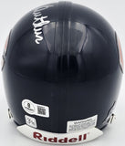 Dick Butkus Autographed Chicago Bears Navy Blue Mini Helmet Beckett QR #BS30077