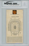 Larry Brown Autographed Super Bowl XXX Ticket Stub SB MVP BAS Slab 42974
