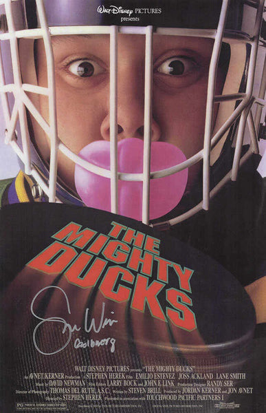 Shaun Weiss Signed The Mighty Ducks 11x17 Movie Poster w/Goldberg - (SS COA)