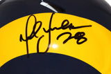 Marshall Faulk Autographed St Louis Rams TB '81-'99 Authentic Helmet BAS 40076