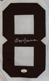 Ozzie Newsome Authentic Signed White Pro Style Framed Jersey JSA Witness
